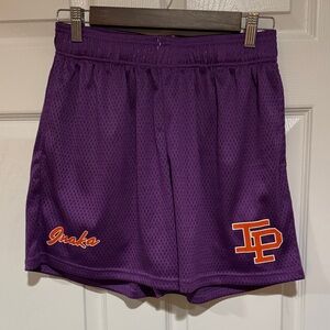 Inaka Power Purple Shorts with White Drawstring